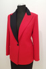BIZNESOWY ŻAKIET CZERWONY Z CZARNYM/ MARYNARKA