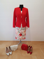 PIĘKNA SUKIENKA Z ŻAKIETEM ROZMIAR 44