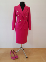 BIZNESOWY KOSTIUM AMARANTOWY 