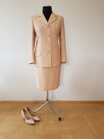 KOSTIUM BEŻOWY MELANŻ rozmiar 48/50 Promocja !